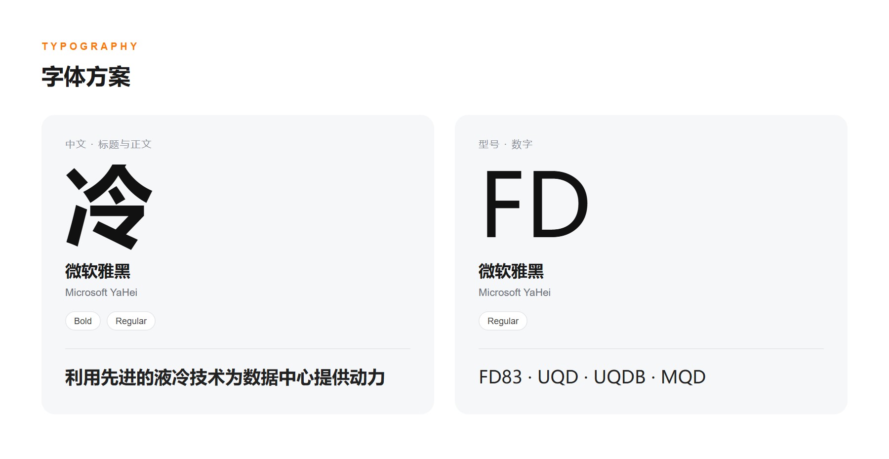 路乐科技液冷官网 字体方案