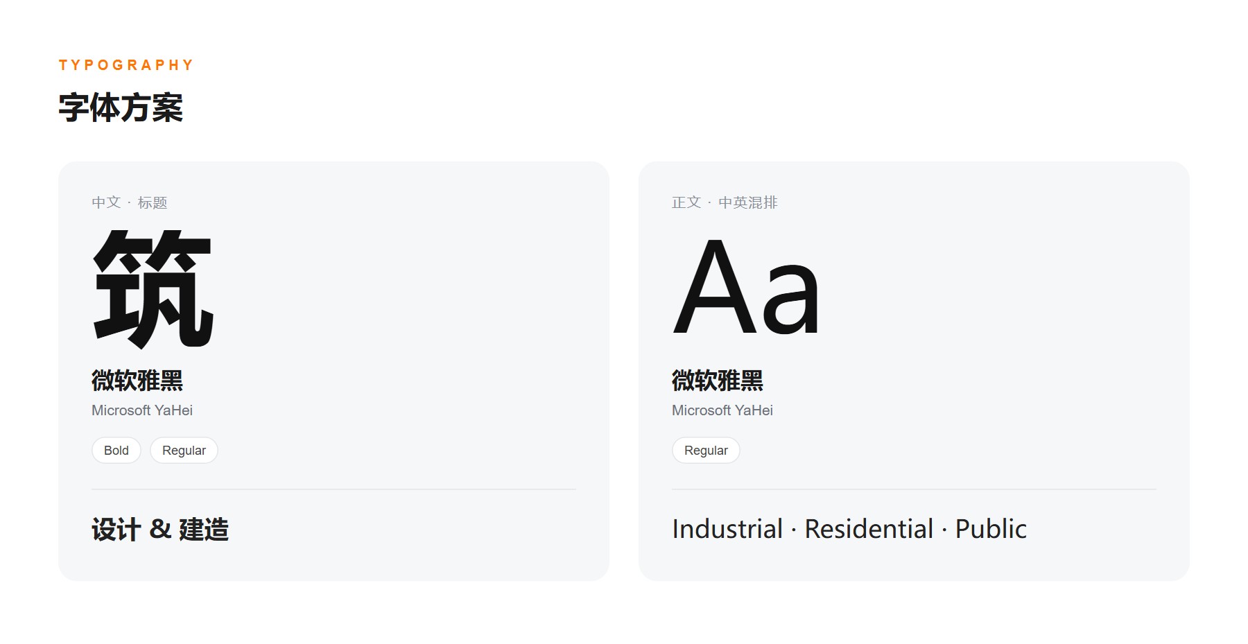 上海新鹏建设官网 字体方案