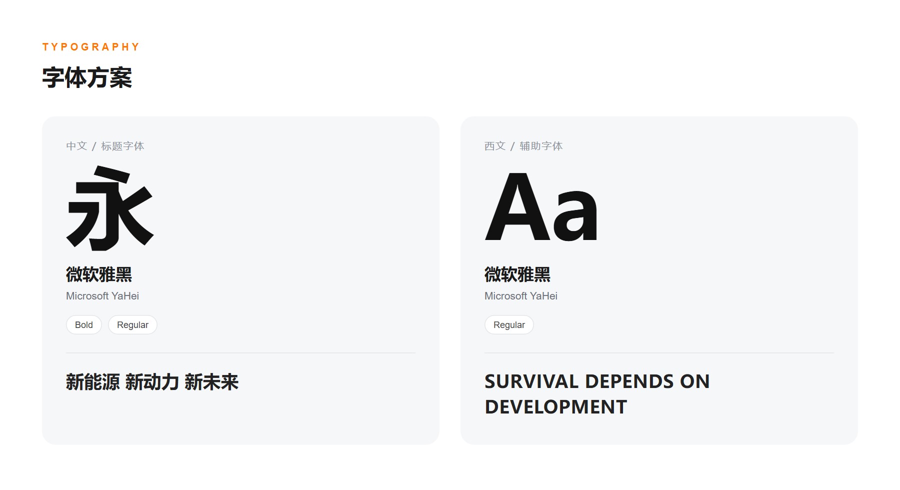 银川威力传动集团官网 字体方案