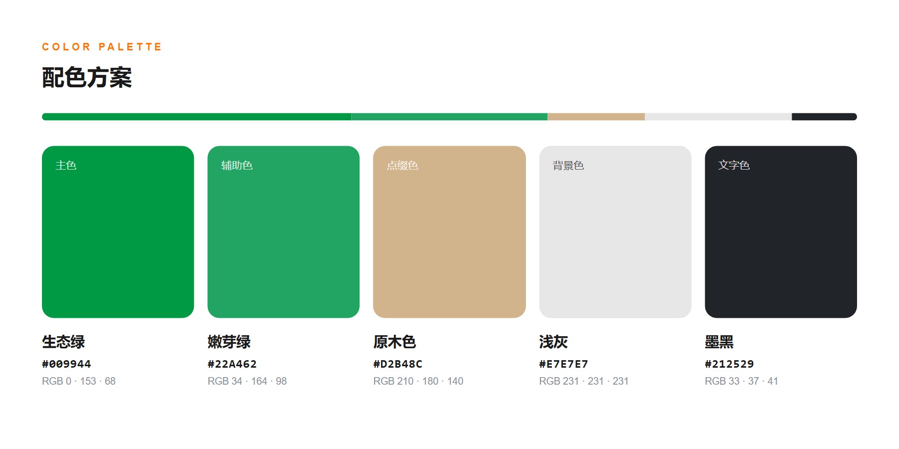 Muyixing 环保餐具外贸官网 配色方案